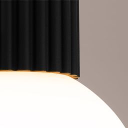 Sollux Lighting Halo lampa podsufitowa 1x8 W biała-czarna SL.1713
