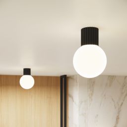 Sollux Lighting Halo lampa podsufitowa 1x8 W biała-czarna SL.1713