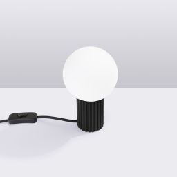 Sollux Lighting Halo lampa biurkowa 1x8 W biała-czarna SL.1716
