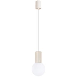 Sollux Lighting Halo lampa wisząca 1x8 W biała-beżowa SL.1719