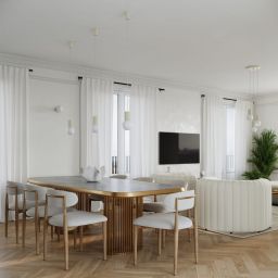 Sollux Lighting Halo lampa wisząca 1x8 W biała-beżowa SL.1719