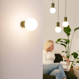 Sollux Lighting Halo kinkiet 1x8 W biały-zielony SL.1722