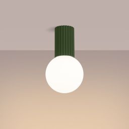 Sollux Lighting Halo lampa podsufitowa 1x8 W biała-zielona SL.1723