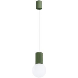 Sollux Lighting Halo lampa wisząca 1x8 W biała-zielona SL.1724