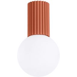 Sollux Lighting Halo lampa podsufitowa 1x8 W biała-czerwona SL.1728