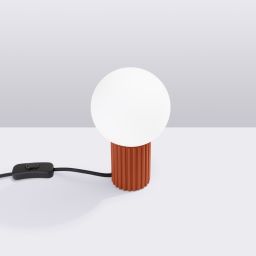 Sollux Lighting Halo lampa biurkowa 1x8 W biała-czerwona SL.1731