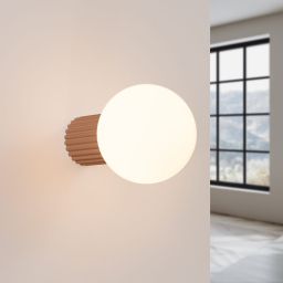Sollux Lighting Halo kinkiet 1x8 W biały/mocca SL.1732