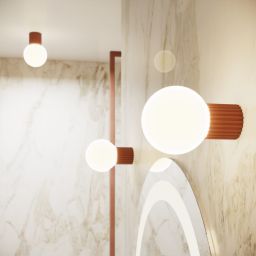 Sollux Lighting Halo kinkiet 1x8 W biały/mocca SL.1732