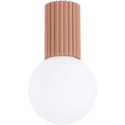 Sollux Lighting Halo lampa podsufitowa 1x8 W biała-mocca SL.1733