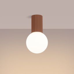 Sollux Lighting Halo lampa podsufitowa 1x8 W biała-mocca SL.1733