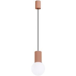 Sollux Lighting Halo lampa wisząca 1x8 W biała-mocca SL.1734