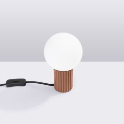 Sollux Lighting Halo lampa biurkowa 1x8 W biała/mocca SL.1736