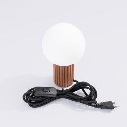 Sollux Lighting Halo lampa biurkowa 1x8 W biała/mocca SL.1736