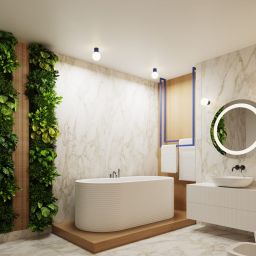 Sollux Lighting Halo lampa podsufitowa 1x8 W biała-ultramaryna SL.1738