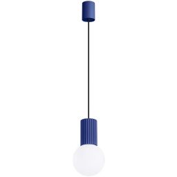 Sollux Lighting Halo lampa wisząca 1x8 W biała-ultramaryna SL.1739