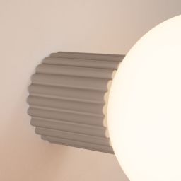 Sollux Lighting Halo kinkiet 1x8 W biały/taupe SL.1742