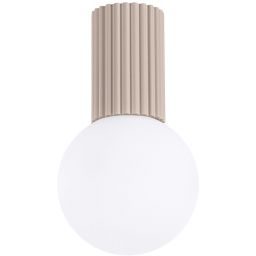 Sollux Lighting Halo lampa podsufitowa 1x8 W biała-taupe SL.1743