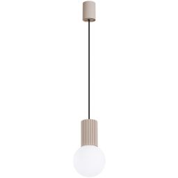 Sollux Lighting Halo lampa wisząca 1x8 W biała-taupe SL.1744