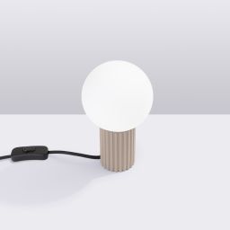 Sollux Lighting Halo lampa biurkowa 1x8 W biała/taupe SL.1746