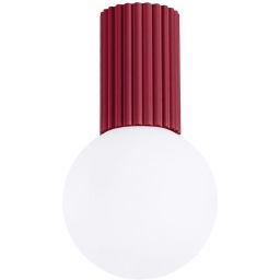 Sollux Lighting Halo lampa podsufitowa 1x8 W biała-burgund SL.1748