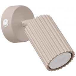 Sollux Lighting Karbon kinkiet z włącznikiem 1x10 W kaszmir SL.1762