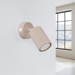 Sollux Lighting Karbon kinkiet z włącznikiem 1x10 W kaszmir SL.1762