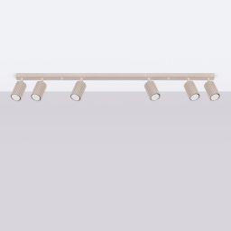 Sollux Lighting Karbon lampa podsufitowa 6x10 W kaszmirowa SL.1766