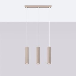 Sollux Lighting Karbon lampa wisząca 3x10 W kaszmir SL.1774