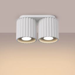 Sollux Lighting Aura lampa podsufitowa 2x10 W biała SL.1783