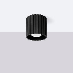 Sollux Lighting Aura lampa podsufitowa 1x10 W czarna SL.1787