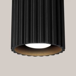 Sollux Lighting Aura lampa podsufitowa 1x10 W czarna SL.1787