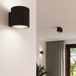 Sollux Lighting Aura lampa podsufitowa 2x10 W czarna SL.1785