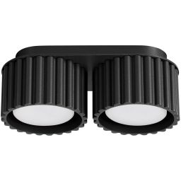 Sollux Lighting Aura lampa podsufitowa 2x10 W czarna SL.1788