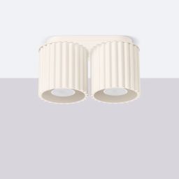 Sollux Lighting Aura lampa podsufitowa 2x10 W beżowa SL.1790