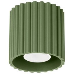 Sollux Lighting Aura lampa podsufitowa 1x10 W zielona oliwkowa SL.1794