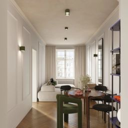 Sollux Lighting Aura lampa podsufitowa 1x10 W zielona oliwkowa SL.1797