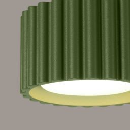 Sollux Lighting Aura lampa podsufitowa 1x10 W zielona oliwkowa SL.1797