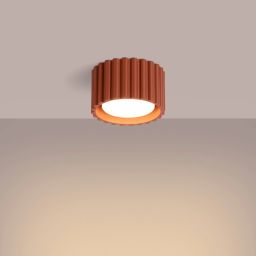 Sollux Lighting Aura lampa podsufitowa 1x10 W ochra czerwona SL.1802
