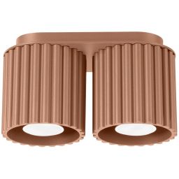 Sollux Lighting Aura lampa podsufitowa mocca 2x10 W SL.1805