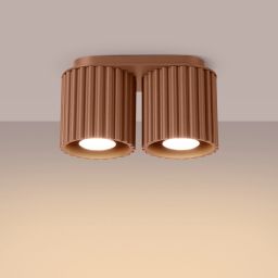 Sollux Lighting Aura lampa podsufitowa mocca 2x10 W SL.1805