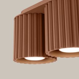 Sollux Lighting Aura lampa podsufitowa mocca 2x10 W SL.1805