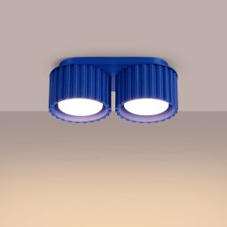 Sollux Lighting Aura lampa podsufitowa 2x10 W ultramaryna SL.1813
