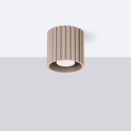 Sollux Lighting Aura lampa podsufitowa 1x10 W taupe SL.1814