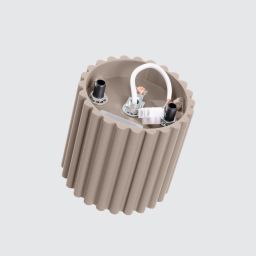 Sollux Lighting Aura lampa podsufitowa 1x10 W taupe SL.1814