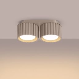 Sollux Lighting Aura lampa podsufitowa 2x10 taupe W SL.1818