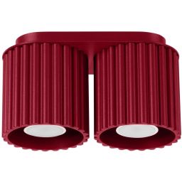 Sollux Lighting Aura lampa podsufitowa 2x10 W burgund SL.1820