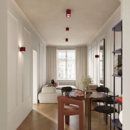 Sollux Lighting Aura lampa podsufitowa 2x10 W burgund SL.1820