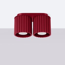 Sollux Lighting Aura lampa podsufitowa 2x10 W burgund SL.1820