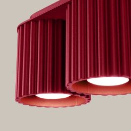 Sollux Lighting Aura lampa podsufitowa 2x10 W burgund SL.1820