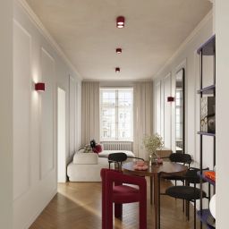 Sollux Lighting Aura lampa podsufitowa 2x10 W burgund SL.1823